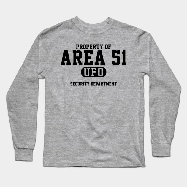 Area 51 Security Department Long Sleeve T-Shirt by Markaneu